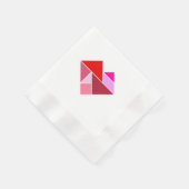 Herz Tangram Serviette (Ecke)