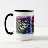 Herz-Tasse - buntes Herz Tasse (Links)