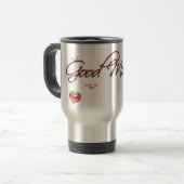 Herz-Tasse des gutenmorgens Reisebecher (Vorderseite Links)