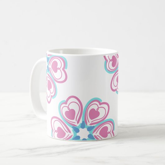 Herz-Tasse Kaffeetasse (Vorderseite Links)