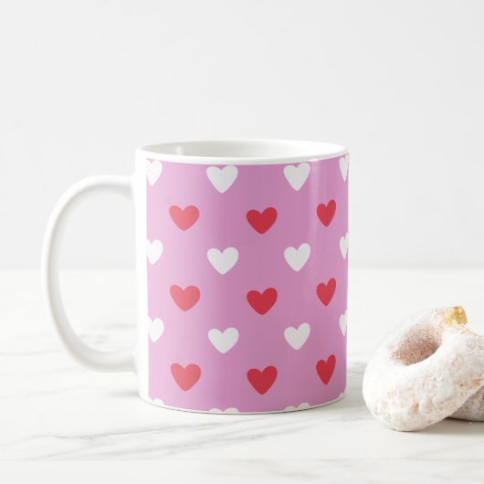 Herz-Tasse Kaffeetasse (Mit Donut)