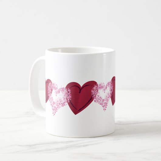 Herz-Tasse Kaffeetasse (Vorderseite Links)