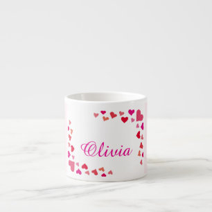 Herz-Tasse mit individuellem Namen Espressotasse