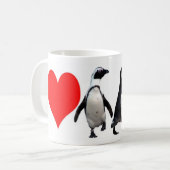(Herz) Tasse Penguins I (Vorderseite Links)