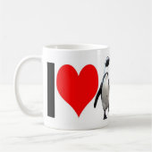 (Herz) Tasse Penguins I (Links)