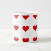 Herz-Tasse, Valentinstag, Freunde Jumbo-Tasse (Vorderseite)