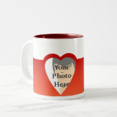 Herz-Tasse Zweifarbige Tasse (Vorderseite Links)