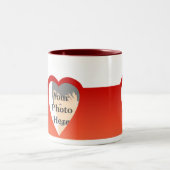 Herz-Tasse Zweifarbige Tasse (Mittel)