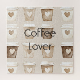 Herz-Tassen für Kaffee mit Sahne Puzzle