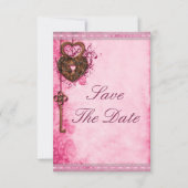 Herz-Taste & Knopfdruck Hochzeit speichern das Dat Save The Date (Vorderseite)