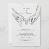 Herz Tattoo Hand Zeichnend Einladung zur Hochzeit (Vorderseite)