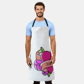 Herz Tattoo VATER Pink Black Green Vaters Day Lieb Schürze (Getragen)