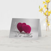 Herz-Text 3D Gruß-Karte Karte (Gelbe Blume)