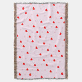 Herz-Throw-Blanket Decke (Vorderseite Vertikal)