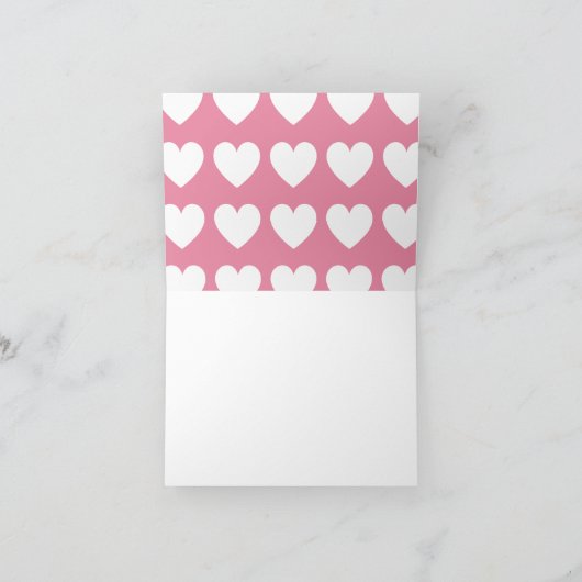 Herz Tiara Kronen Personalisierte Mitteilungskarte (Innenseite)