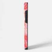 Herz-Tie-Dye-Monogramm iPhone Hülle (Linke Seite)