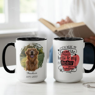 Herz Tier Gedenk Foto Tasse