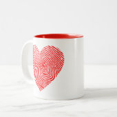 Herz Tinte Zwei-Tone-Tasse Zweifarbige Tasse (Vorderseite Links)