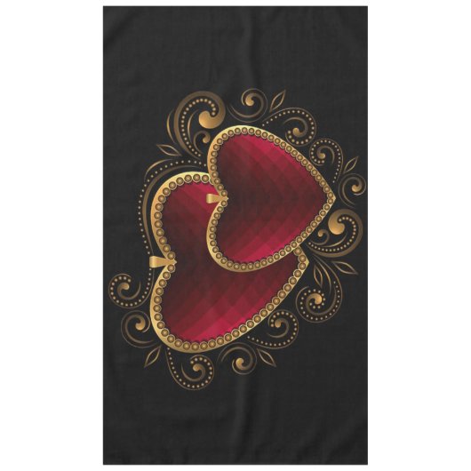 Herz Tischdecke (Vorderseite)