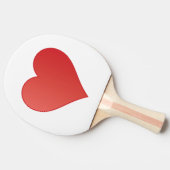 Herz Tischtennis Schläger (Seitenansicht)