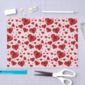 Herz-Tissue-Papier Seidenpapier (Handwerk)