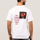 Herz-Transplantations-Slogan T-Shirt (Rückseite)