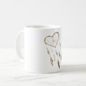 Herz-Traumfänger Kaffeetasse (Vorderseite Links)