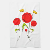 Herz Tulips Küchentücher (Vertikal)