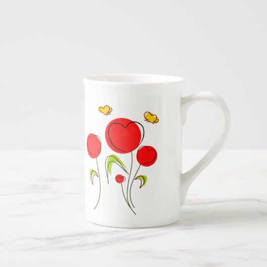 Herz-Tulips Spezielle Tasse (Rechts)