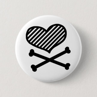 Herz u. Knochen-Knopf Button