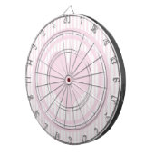 Herz u. rosa und weiße Streifen Dartscheibe (Vorderseite rechts)