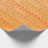 Herz-Umschlagpapier Geschenkpapier (Ecke)