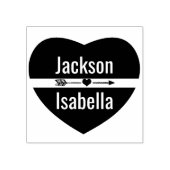 Herz-und Arrow-Briefmarke Gummistempel (Prägung)