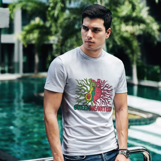 Herz-und Avocado-System T-Shirt