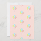 Herz und Ballons 13. Geburtstag Einladung (Rückseite)