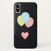 Herz und Ballons Case-Mate iPhone Hülle (Rückseite)