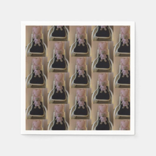 Herz und Bären Serviette (Vorderseite)