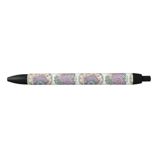 Herz und Blume doodle Art Stift. Kugelschreiber (Vorderseite)