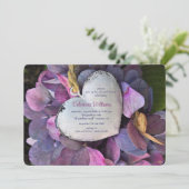 Herz und Blume Einladung (Stehend Vorderseite)