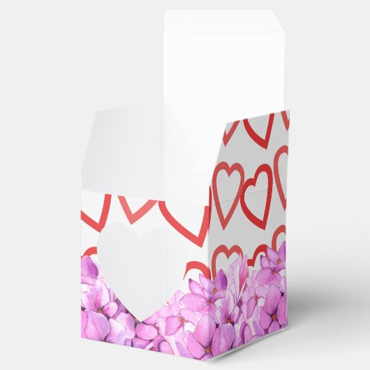 Herz und Blume für meine Valentine Gevor Box Geschenkschachtel (Geöffnet)