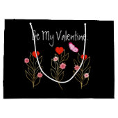 Herz und Blume Große Geschenktüte (Rückseite)