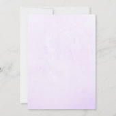 Herz und Blume Kinderdusche Einladung (Rückseite)