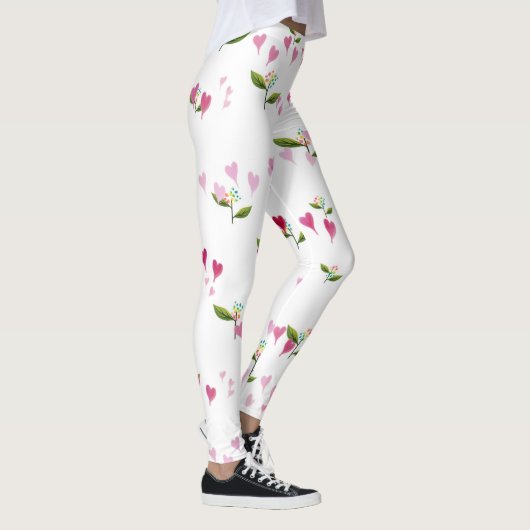 Herz und Blume Leggings (Rechts)