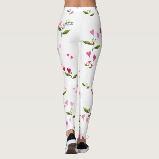 Herz und Blume Leggings (Rückseite)