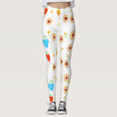 Herz und Blume Leggings (Vorderseite)