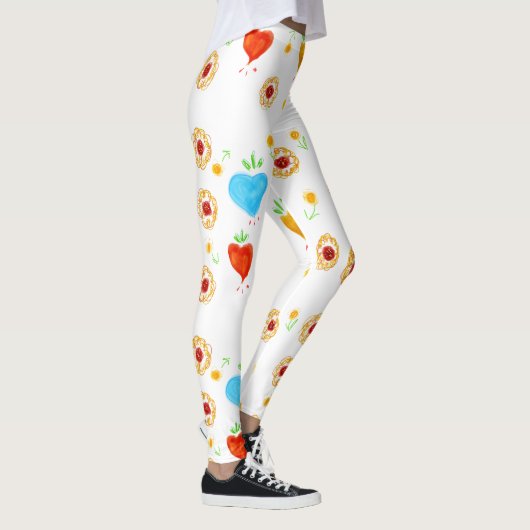Herz und Blume Leggings (Rechts)