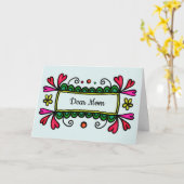 Herz und Blume Muttertagskarte Karte (Gelbe Blume)