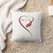 Herz und Blume Pillow Kissen (Decke)