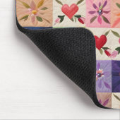 Herz und Blume quilt Mousepad (Ecke)