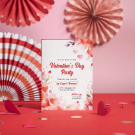 Herz und Blume | Valentinstag - Party Einladung
